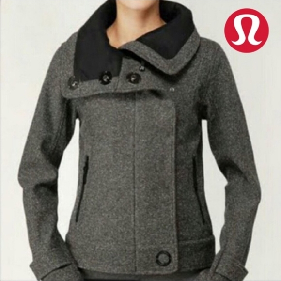 Lululemon Tweed Audrey Bomber/Moto Jacket